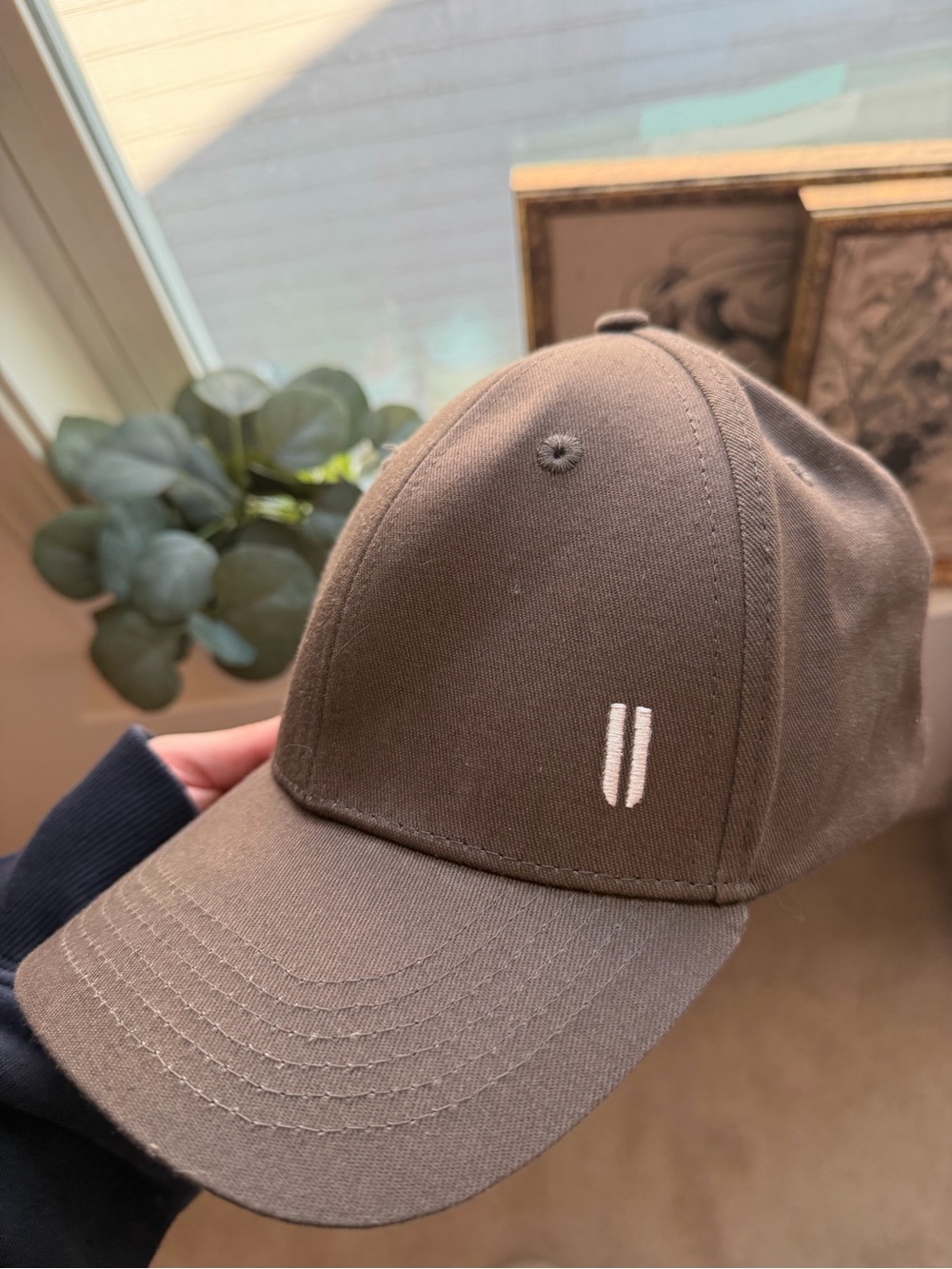 NOBULL Athletic Cap Brown/Grey Adjustable Strapback Unisex - Picture 2 of 5